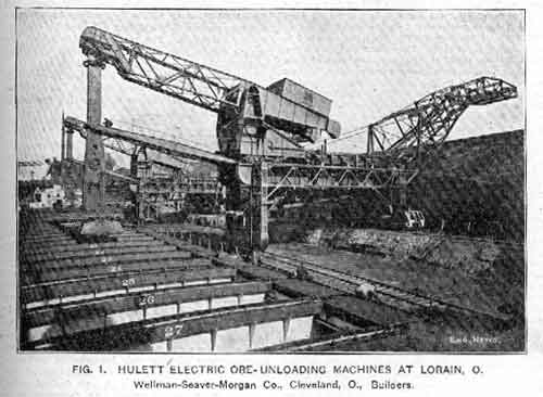 Figure 1 -Hulett Ore-Unloading Machines at Lorain